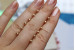 Сережки гвоздики Xuping Jewelry кульки 3 мм золотисті