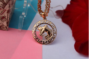 Кулон зодіак Xuping Jewelry тілець 2.5 см золотистий