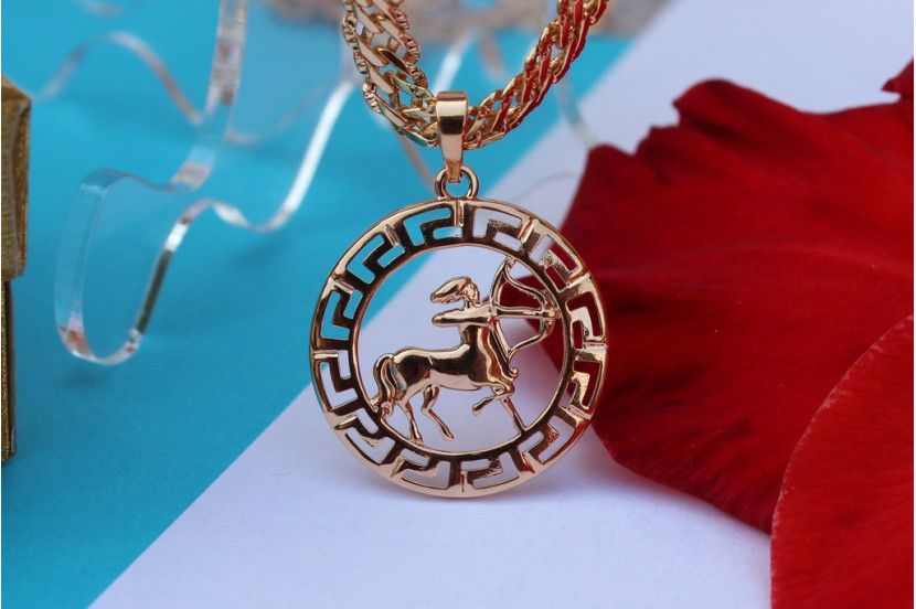 Кулон зодіак Xuping Jewelry стрілець 2.5 см золотистий