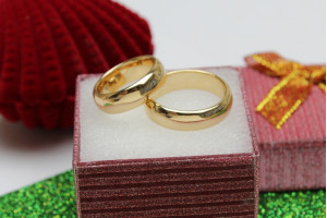 Обручка Xuping Jewelry класика 6 мм 16,17,18,19,20,2,23 золотисті 20