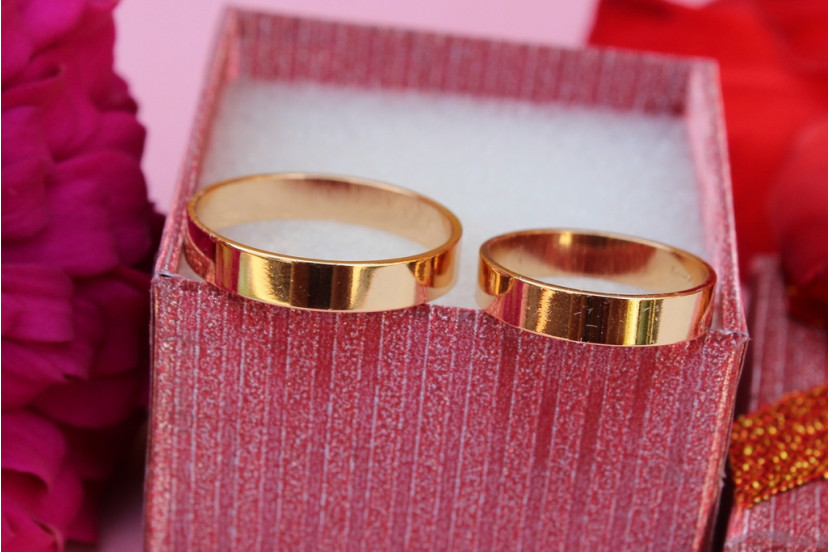 Обручка Xuping Jewelry американка 5 мм 15,22,23 золотиста 22