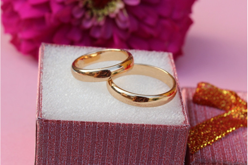 Обручка Xuping Jewelry класика 4 мм 16,17,18,19,20,21,2,23,24 золотиста 24
