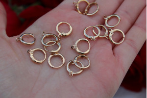 Деталь Xuping Jewelry для ремонту сережок висулок 10 мм колір золотий Деталь Xuping Jewelry для ремонту сережок висулок 10 мм колір золотий