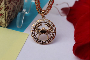 Кулон зодіак Xuping Jewelry рак 2,5 см золотистий