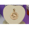 Кулон зодіак Xuping Jewelry тілець 2 см золотистий