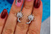 Сережки Xuping Jewelry родована кульбабка 1,5 см золотисті
