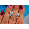 Сережки Xuping Jewelry родована кульбабка 1,5 см золотисті