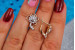 Сережки Xuping Jewelry родована кульбабка 1,5 см золотисті