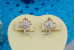 Сережки Xuping Jewelry родована кульбабка 1,5 см золотисті