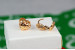 Сережки Xuping Jewerly сердечко подвійне 9 мм золотисті