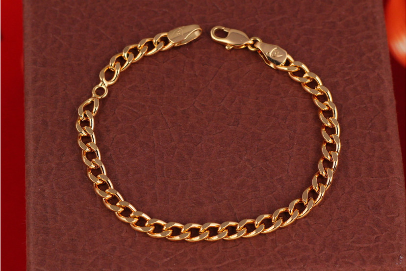 Браслет Xuping Jewelry панцирний 16 см 4 мм золотистий