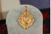 Ладанка Xuping Jewelry овальна з виступами Ісус 3 см золотиста