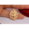 Ладанка Xuping Jewelry овальна з виступами Ісус 3 см золотиста