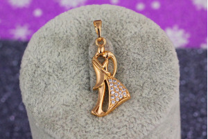 Кулон Xuping Jewelry поцілунок 2,5 см золотистий