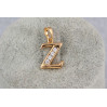Кулон Xuping Jewelry літера Z 1,5 см золотистий