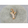 Кулон Xuping Jewelry літера Y 1,5 см золотистий