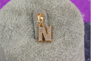 Кулон Xuping Jewelry літера N 1 см золотистий