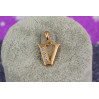 Кулон Xuping Jewelry літера V 1.5 см золотистий