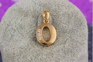 Кулон Xuping Jewelry літера O 1,5 см золотистий