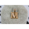 Кулон Xuping Jewelry літера М довжина 1,5 см золотистий