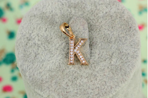 Кулон Xuping Jewelry літера До 1.2 см золотистий