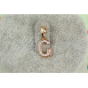 Кулон Xuping Jewelry літера G 1,2 см золотистий