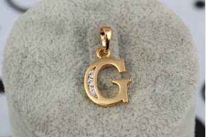 Кулон Xuping Jewelry літера G 1,5 см золотистий