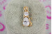 Кулон Xuping Jewelry котик з метеликом 2 см золотистий
