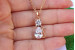 Кулон Xuping Jewelry котик з метеликом 2 см золотистий