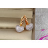 Сережки Xuping Jewelry сердечка з родієм 1.8 см золотисті