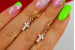Сережки Xuping Jewelry хрестики 2,7 см золотисті