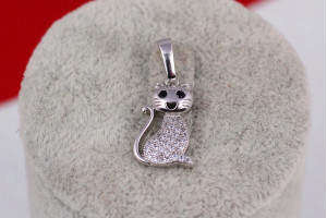 Кулон Xuping Jewelry котик 1,8 см сріблястий