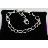 Браслет Xuping Jewelry шестикутні ланки 19,5 см 6 мм сріблястий