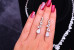 Комплект Кольє і сережки Xuping Jewelry Белла сріблястий