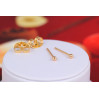 Сережки гвоздики Xuping Jewelry кульки 2 мм золотисті