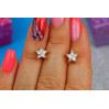 Сережки гвоздики Xuping Jewelry зірочки 8 мм золотисті