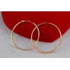 Сережки кільця Xuping Jewelry 5 см золотисті