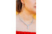 Комплект Кольє і сережки Xuping Jewelry Белла сріблястий