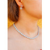 Комплект Кольє і сережки Xuping Jewelry Анабель сріблястий