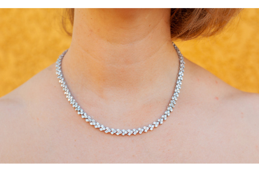 Комплект Кольє і сережки Xuping Jewelry Моніка сріблястий