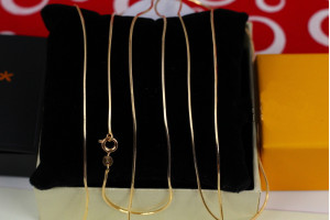 Цепь Xuping Jewelry джгут 60 см 1 мм золотистий