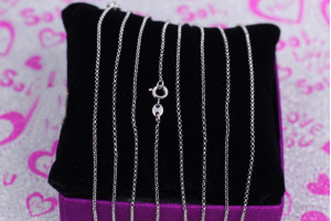 Цепь Xuping Jewelry якірний 60 см 1 мм сріблястий Цепь Xuping Jewelry якірний 60 см 1 мм сріблястий