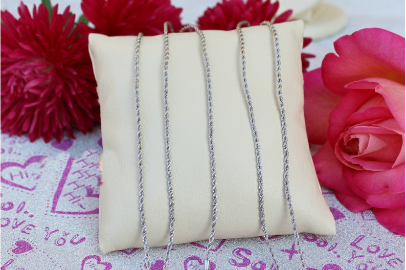 Ланцюг Xuping Jewelry канатик 60 см 1 мм сріблястий