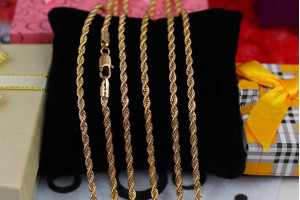 Цепь Xuping Jewelry канатик 60 см 3 мм золотистий