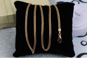 Ціпка Xuping Jewelry ромб 60 см 3 мм золотистий