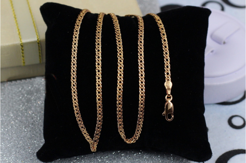 Ланцюг Xuping Jewelry ромб 60 см 3 мм золотистий