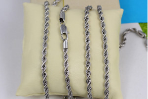 Цепь Xuping Jewelry канатик 60 см 4 мм сріблястий