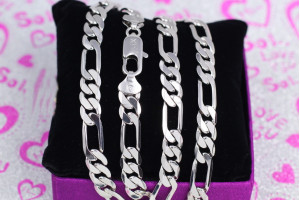 Цепь Xuping Jewelry Фікара 60 см 8 мм сріблястий