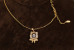 Набір Xuping Jewelry з танцюючим фіанітом кулон котик 44 см золотистий
