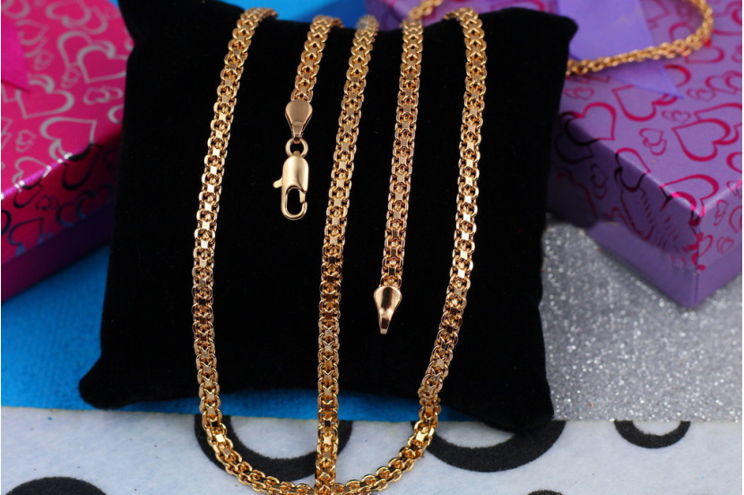 Ланцюг Xuping Jewelry бісмарк 50 см 4 мм золотистий